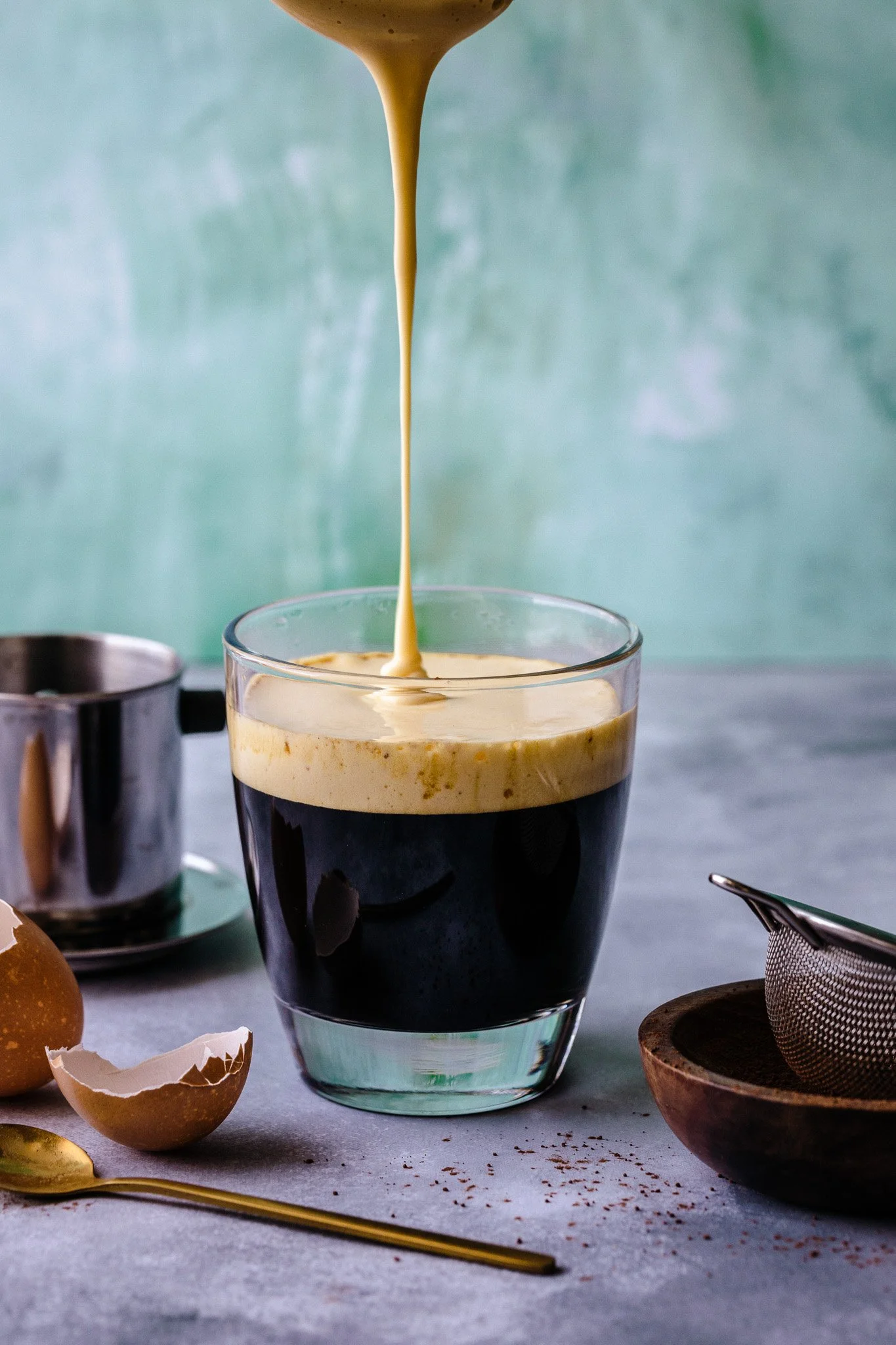 Vietnamese Egg Coffee – cà phê trứng served at Family Kitchen Da Nang