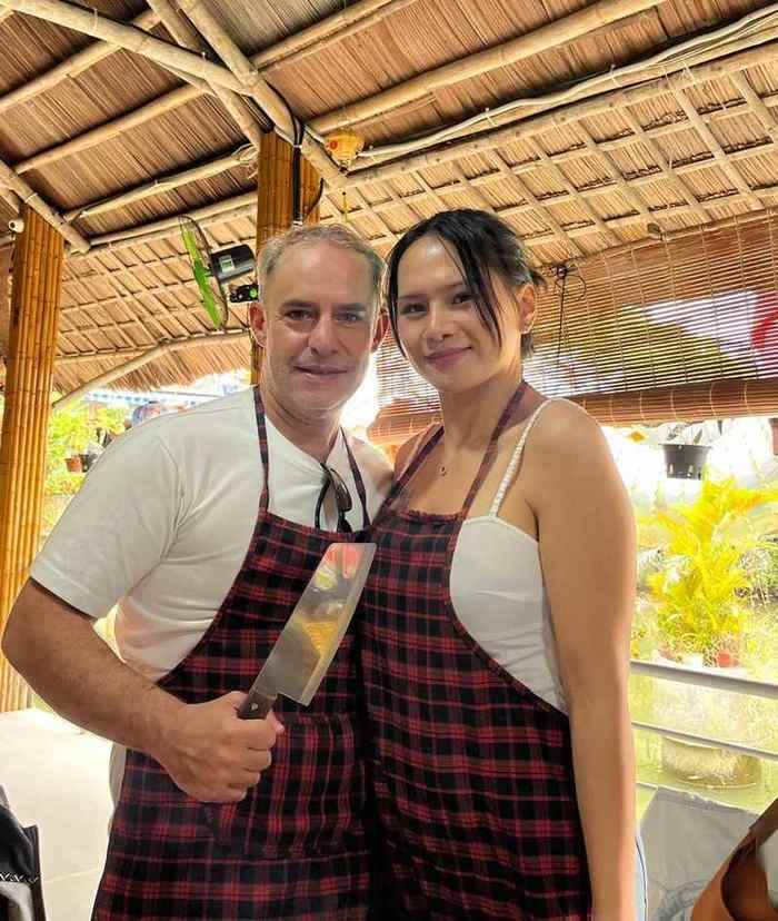 Jérôme and Julia, Franco-Vietnamese couple and professional chefs, at Family Kitchen Da Nang