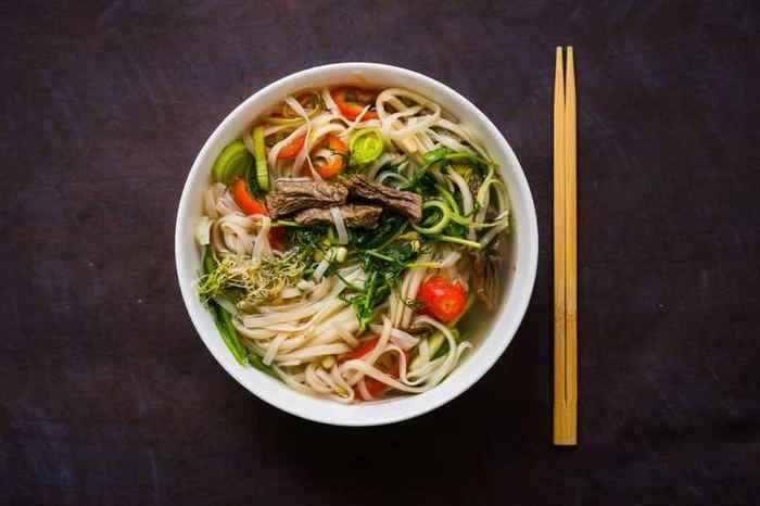 Pho Bo – Vietnamese beef noodle soup prepared during the cooking class